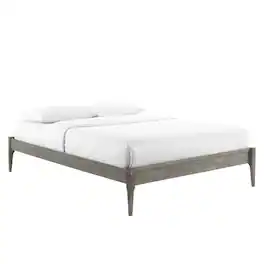 Modway - June Wood Queen Platform Bed Frame - Gray