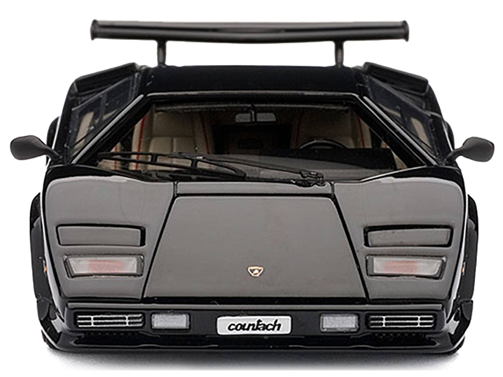 Alt View 5. Autoart - Lamborghini Countach 5000S Black 1/43 Diecast Car Model by Autoart.