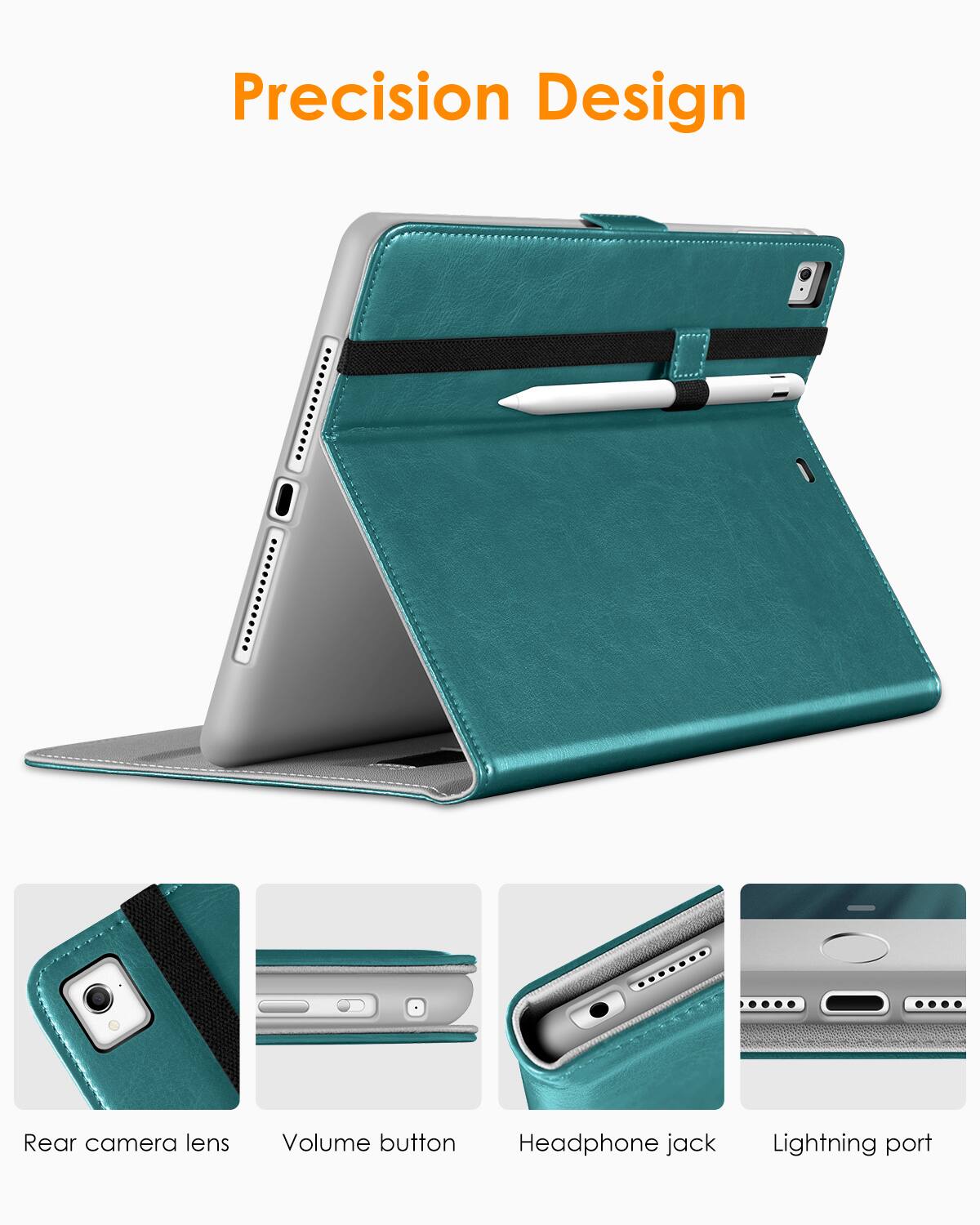 Precision Design

- Rear camera lens
- Volume button
- Headphone jack
- Lightning port