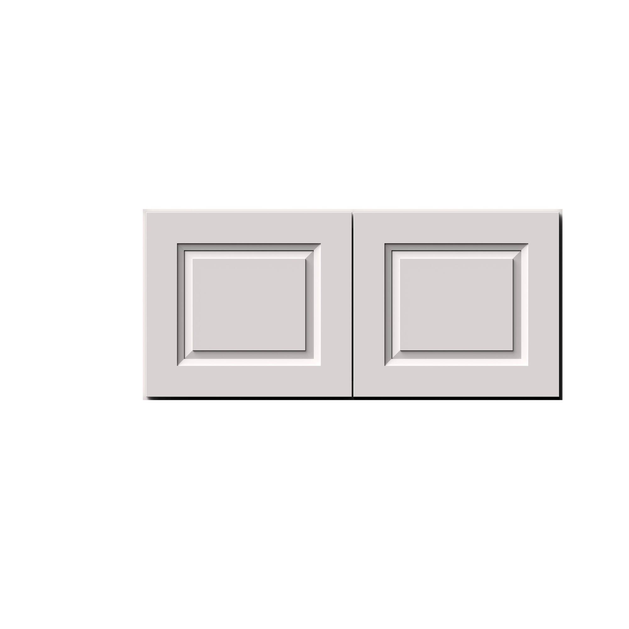 Alt View 1. Boyel Living - 33-in W x 15-in H x 12-in D Shaker RTA Kitchen Wall Cabinet with Soft-Close Doors - Glacier White.