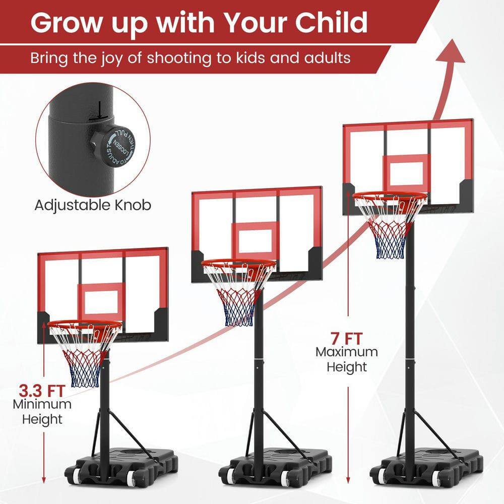 Grow up with Your Child  
Bring the joy of shooting to kids and adults  

Adjustable Knob  
3.3 FT Minimum Height  
7 FT Maximum Height