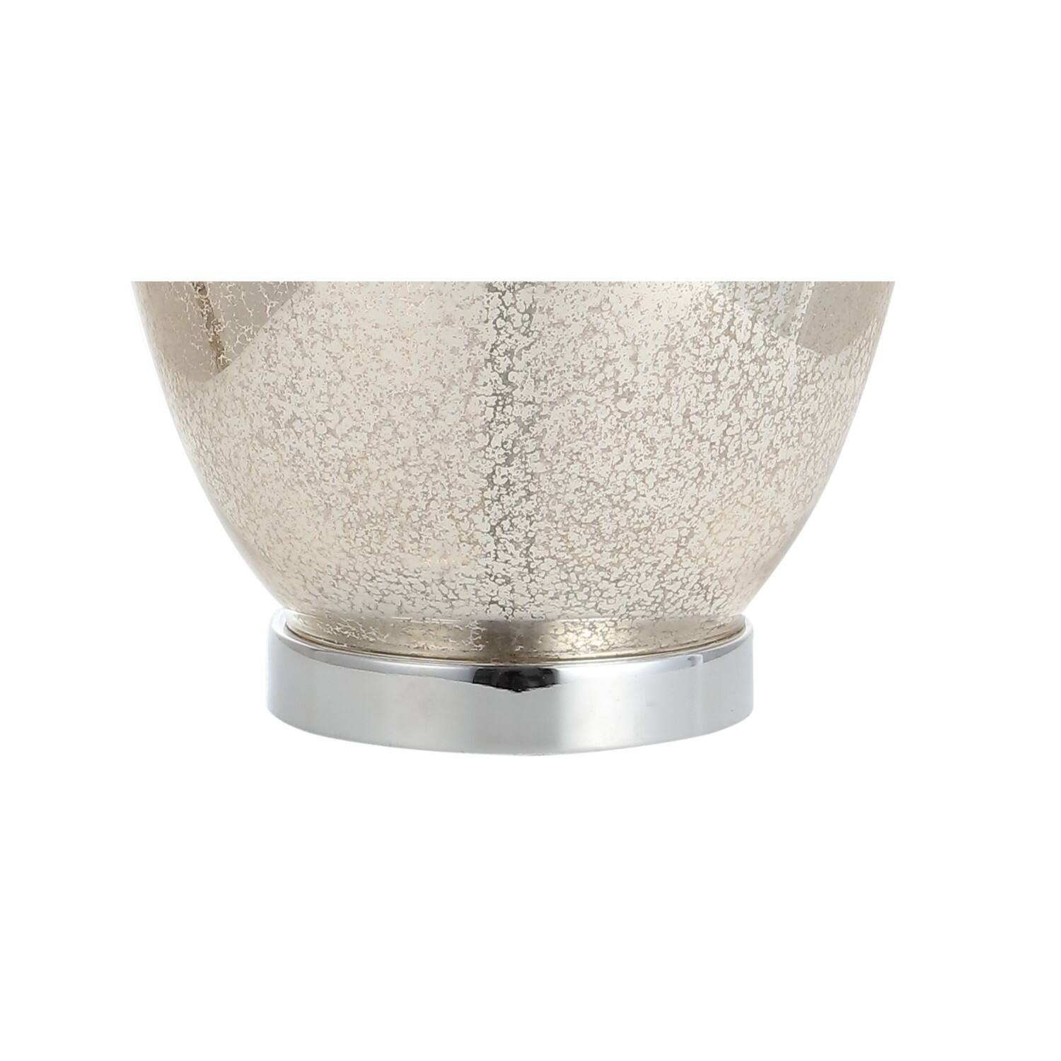 Alt View 7. Jonathan Y - Hughes 31" Glass LED Table Lamp, Mercury Glass - Mercury Silver/Ivory.