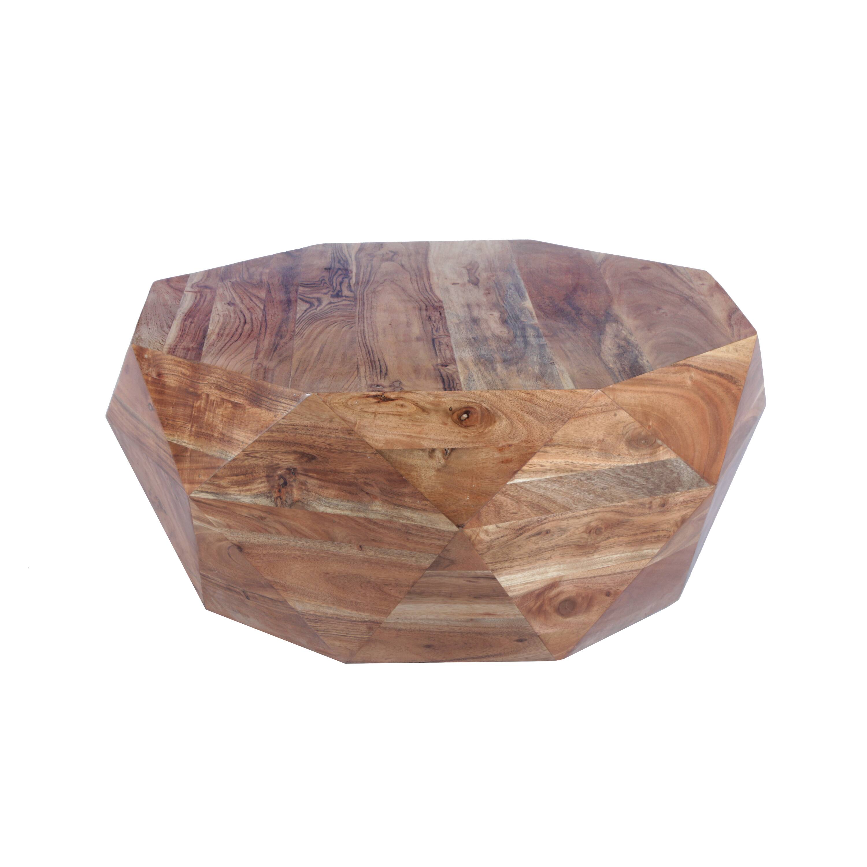 Alt View 1. Manhattan Lane - Bon 33 Inch Diamond Shape Acacia Wood Coffee Table With Smooth Top - Brown.
