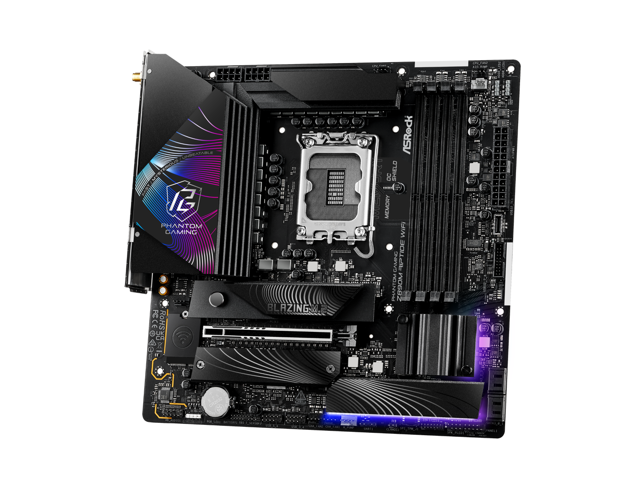 UNSEATABLE ERIOUS R PHANTOM GAMING FCCE  FECEDAGE ROHS  
BLAZING  
NA  
ASROCK EVER OC SHIELD INEWOW MEMORY WiFi GAMING RIPTIDE PHANTOM WO68Z ......
CH2032  
...  
MARTE