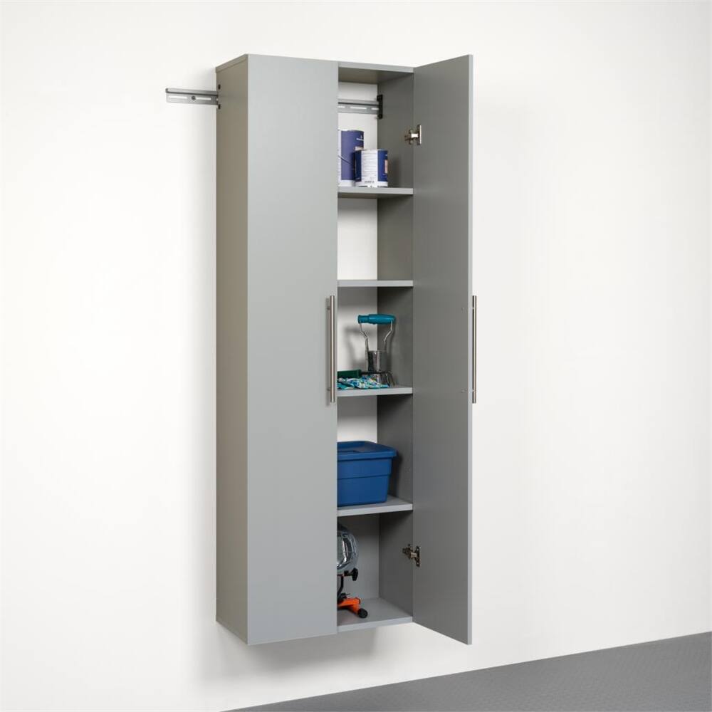 Angle. Prepac - HangUps 24" Large Storage Cabinet - Gray.