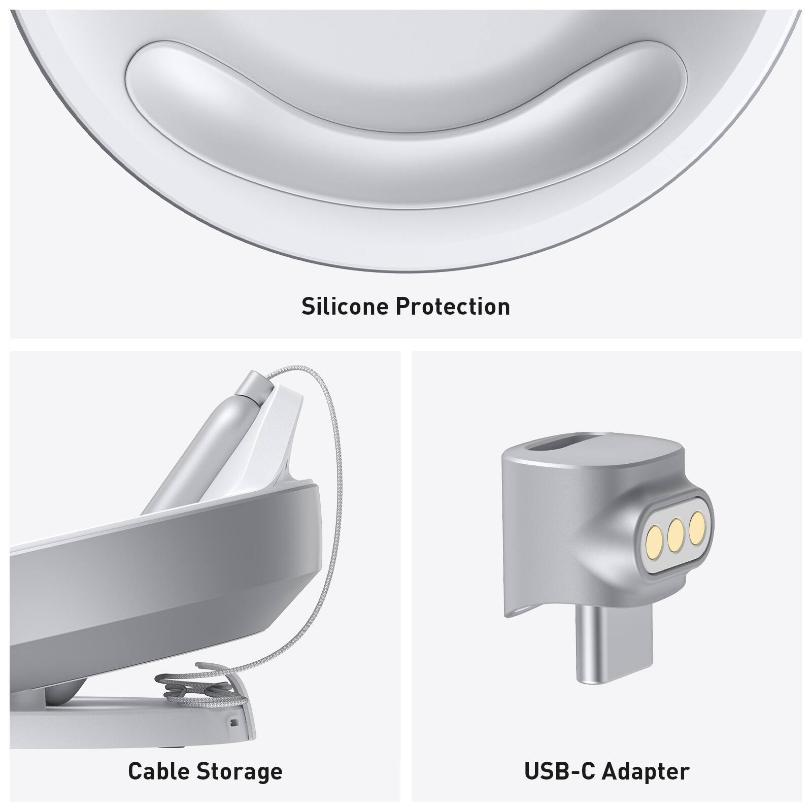 Silicone Protection, Cable Storage, USB-C Adapter