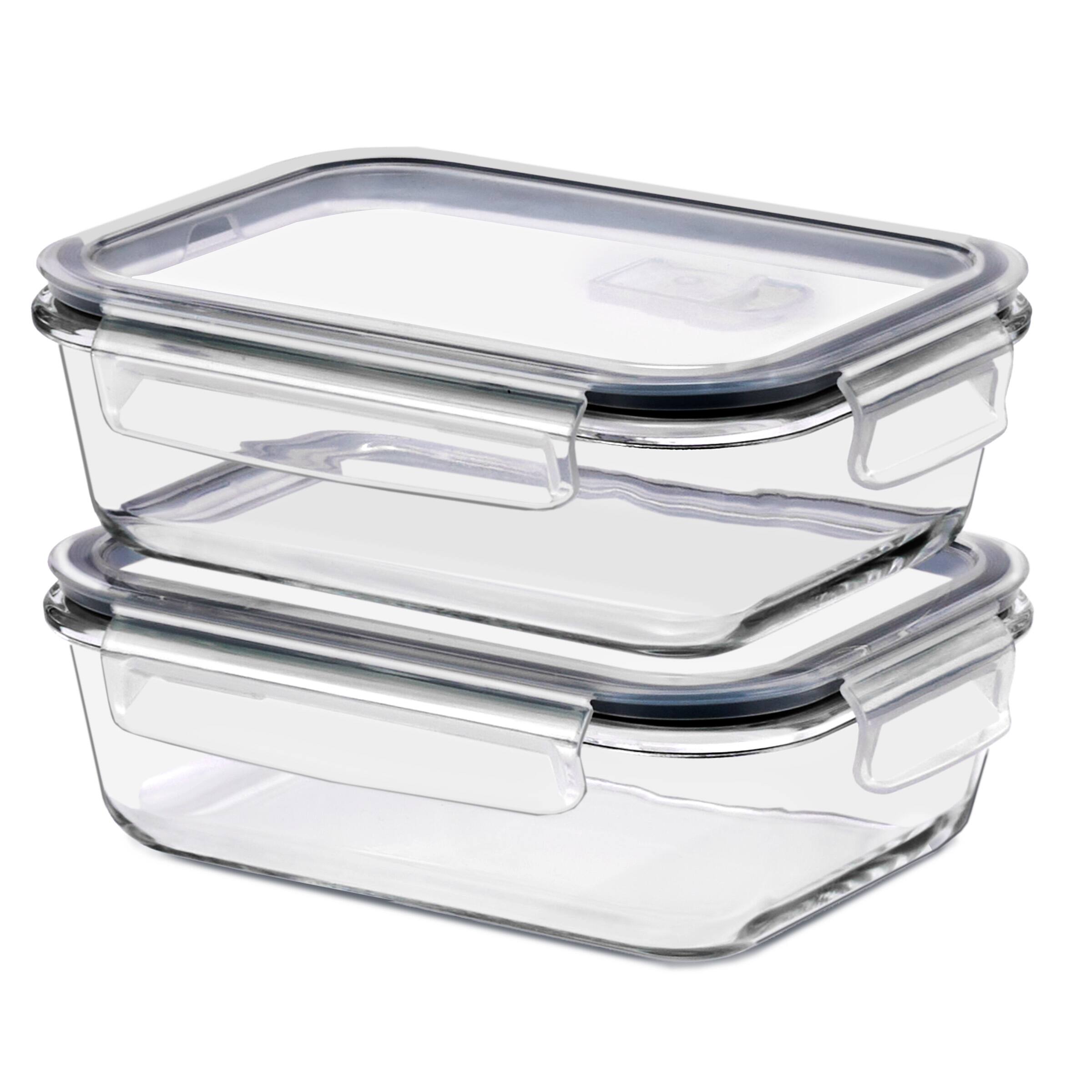 Alt View 10. Sorbus - Sorbus Glass Food Storage Containers with Air Steam Vent, Airtight Locking Lids - 2-Pack.
