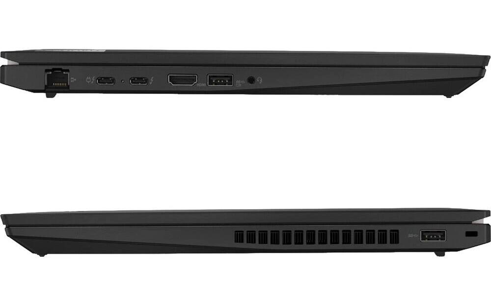 Alt View 5. Lenovo - ThinkPad T16 Gen 1 Laptop 16.0 WUXGA Display (i7-1270P, 16GB, 512GB SSD, Intel Iris Xe, Win 11 Pro) - Thunder Black.