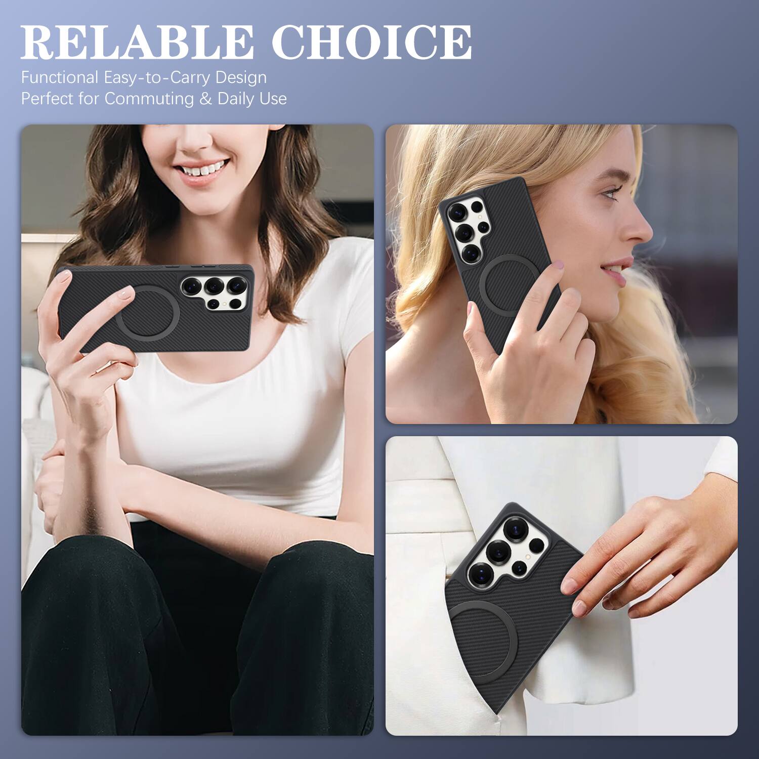 RELIABLE CHOICE  
Functional Easy-to-Carry Design  
Perfect for Commuting & Daily Use