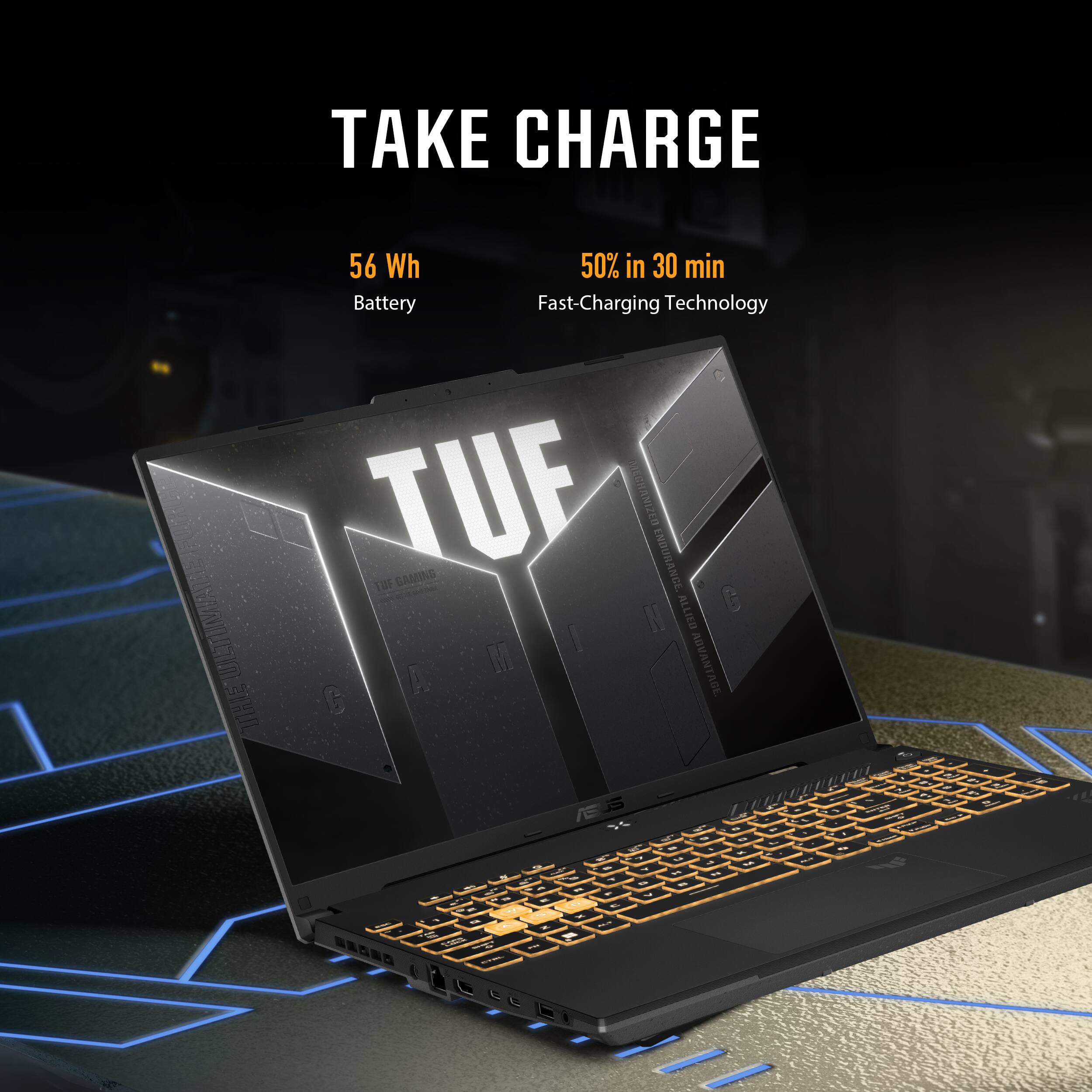 TAKE CHARGE

56 Wh Battery

50% in 30 min Fast-Charging Technology