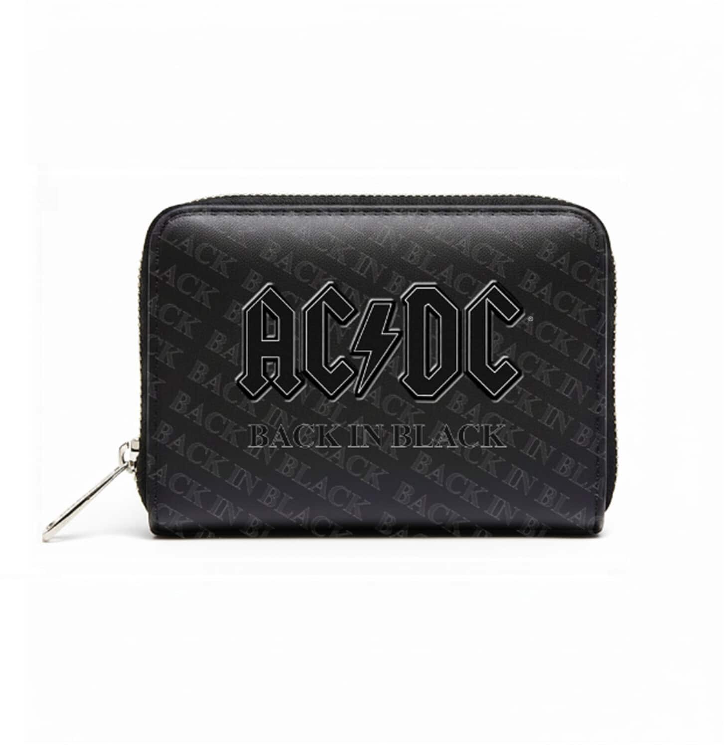PopMarket - AC/DC - Rocksax - AC/DC - Back In Black - Bi-Fold Zipped Wallet/Purse (Black) - Multicolor