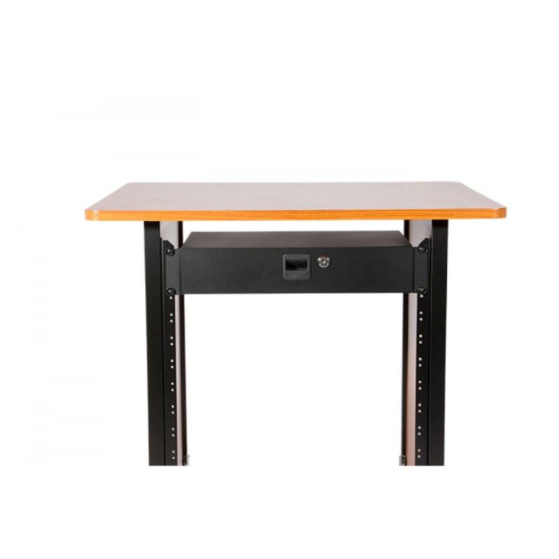 Alt View 9. On Stage Stands - OnStage RDLS2000 2U Locking Rack Drawer, Shallow (RDLS 2000) - Black.