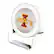 Front. Keyscaper - Iowa State Cyclones Linen Print Nightlight Charger & Bluetooth Speaker - White.
