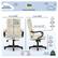 Left. Serta - Big and Tall Bonded Leather Executive Chair - Ivory.