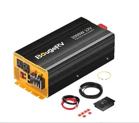 12V Inverter 2000W Pure Sine Wave BougeRV