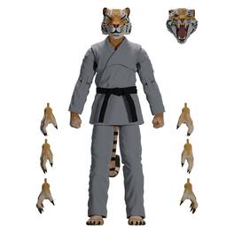Icon Heroes - Zoo Jitsu Fighters 6 Inch Action Figure | Tiago the Tiger with Gi - Gray