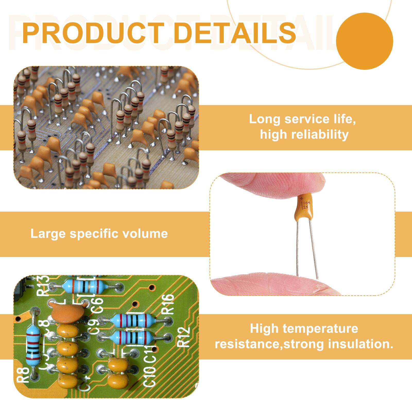 PRODUCT DETAILS

- Long service life, high reliability
- Large specific volume
- High temperature resistance, strong insulation.