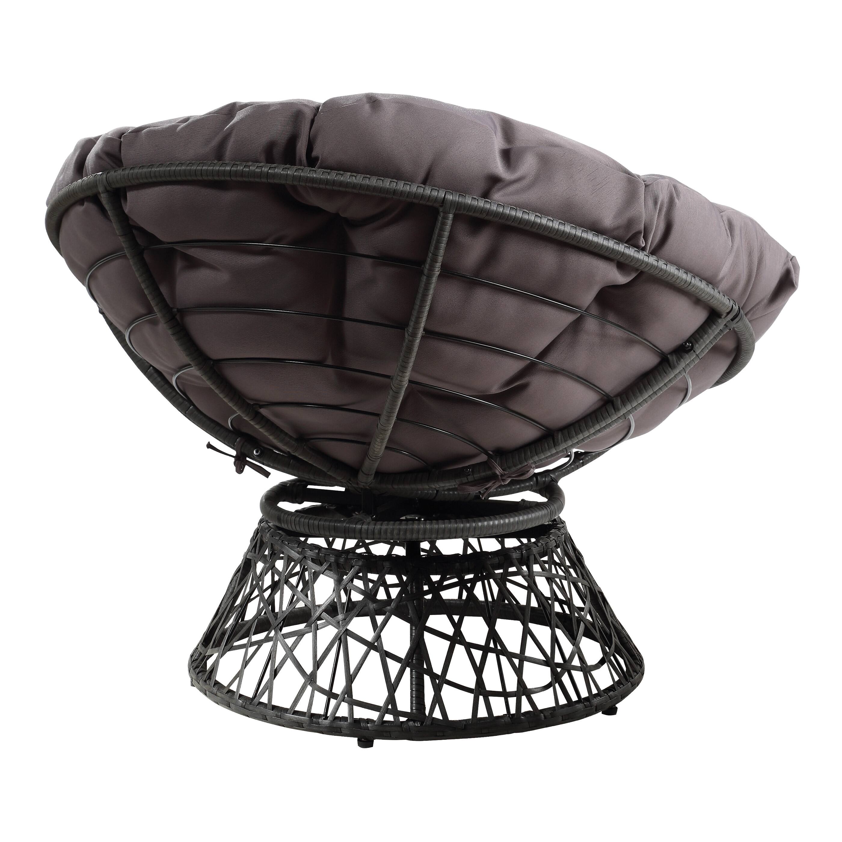 Alt View 11. OSP Home Furnishings - Papasan Chair - Gray.