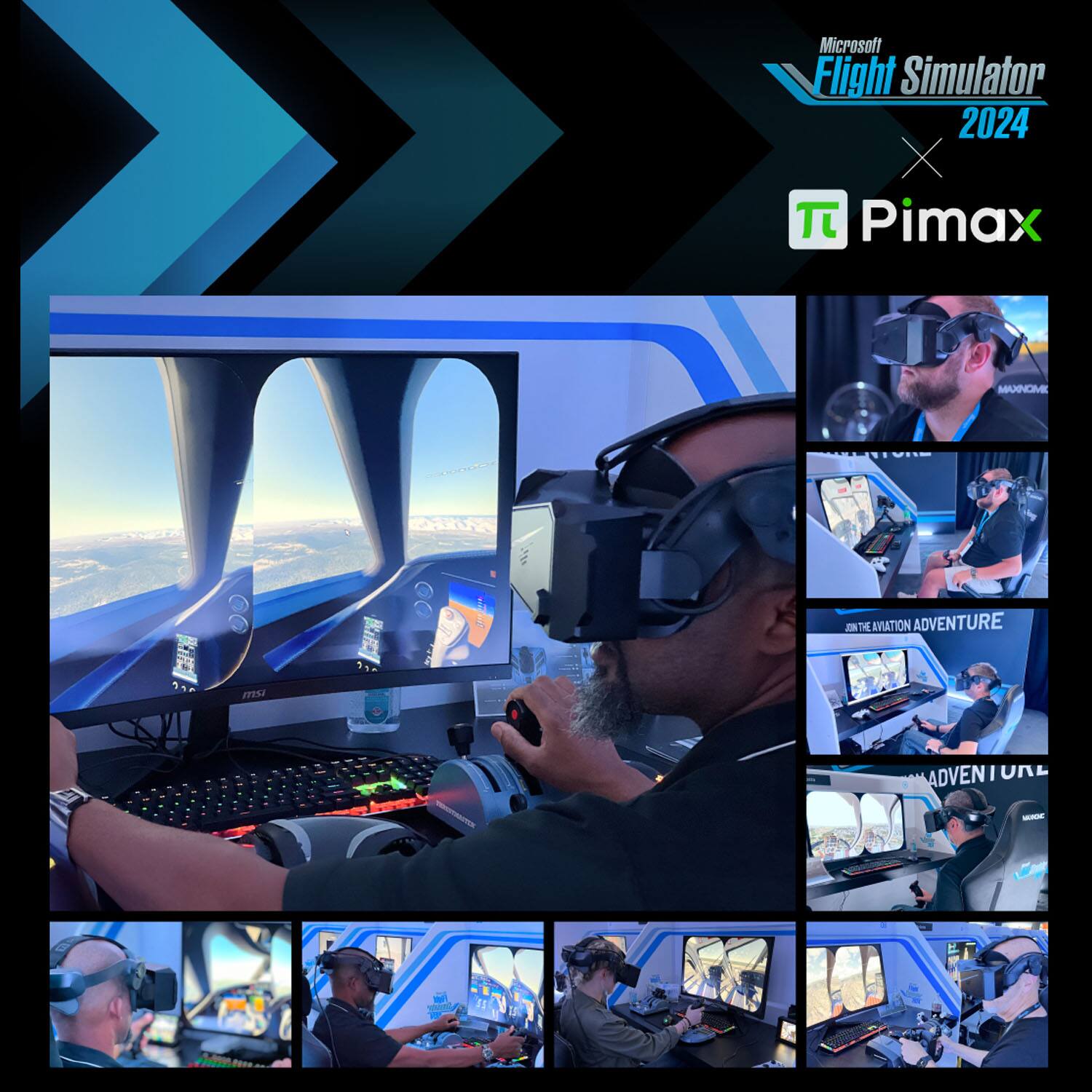 Microsoft Flight Simulator 2024 X Pimax MAXNOME m5 BIF E: B TE ATION ADVENTURE
