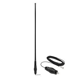 Midland - MXT 6.6dB Heavy Duty Bull Bar Antenna with Spring Base and Cable - Highland Tall - Black