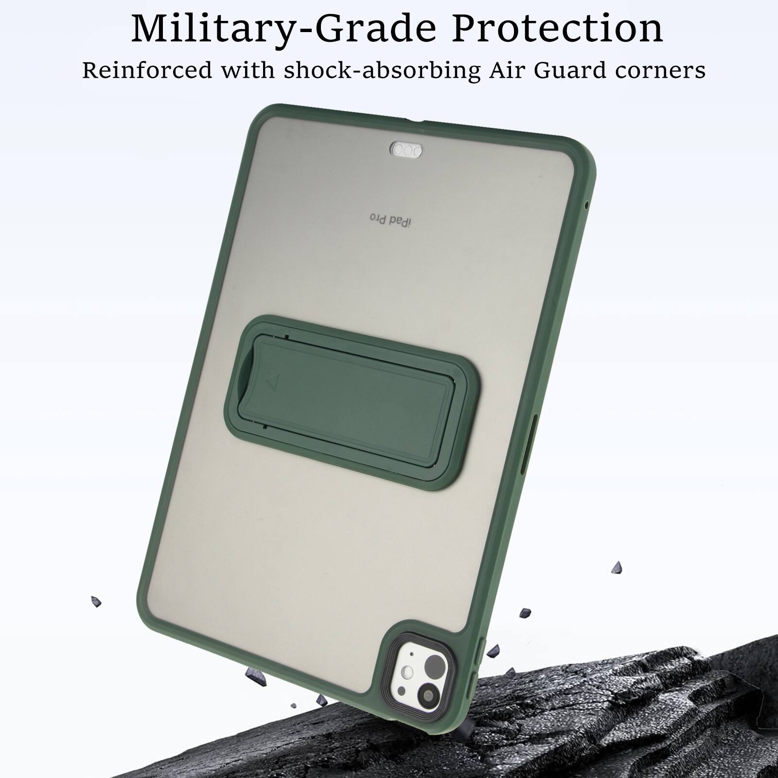 Military-Grade Protection  
Reinforced with shock-absorbing Air Guard corners