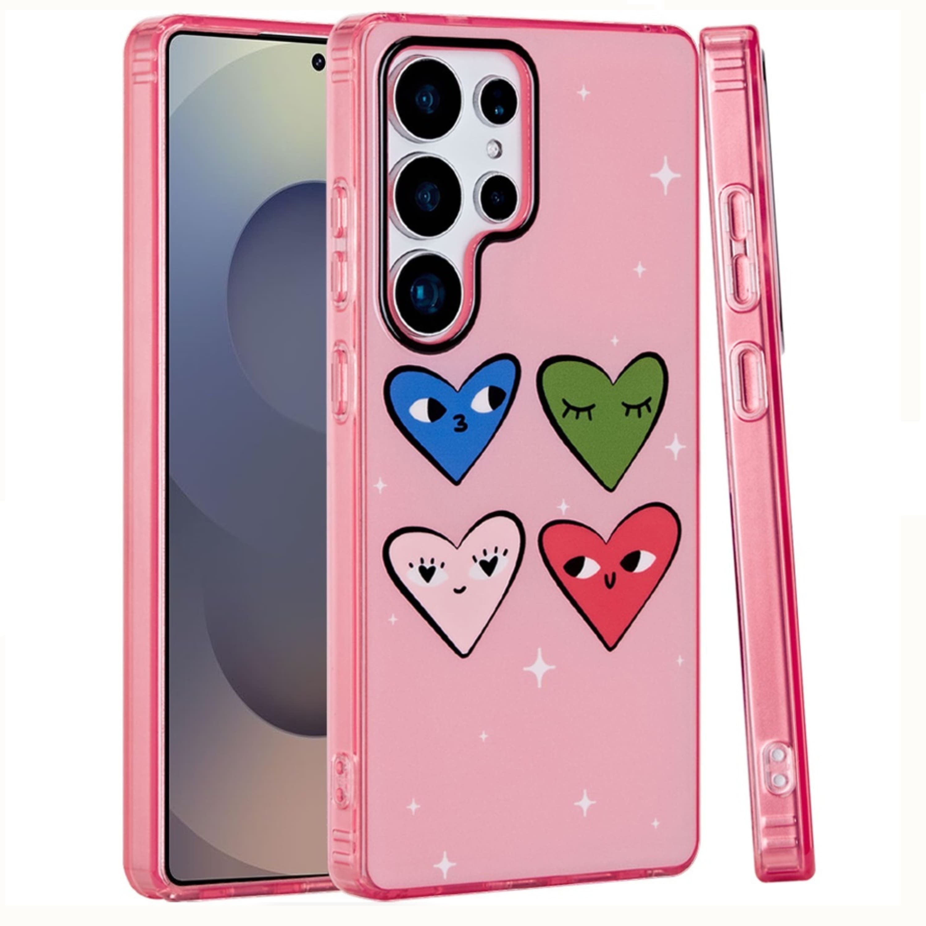 Kitcheniva - Premium Dual Layer Armor Case With Tempered Glass For Samsung S25 Ultra - Cute Hearts price history on PriceWatchPro