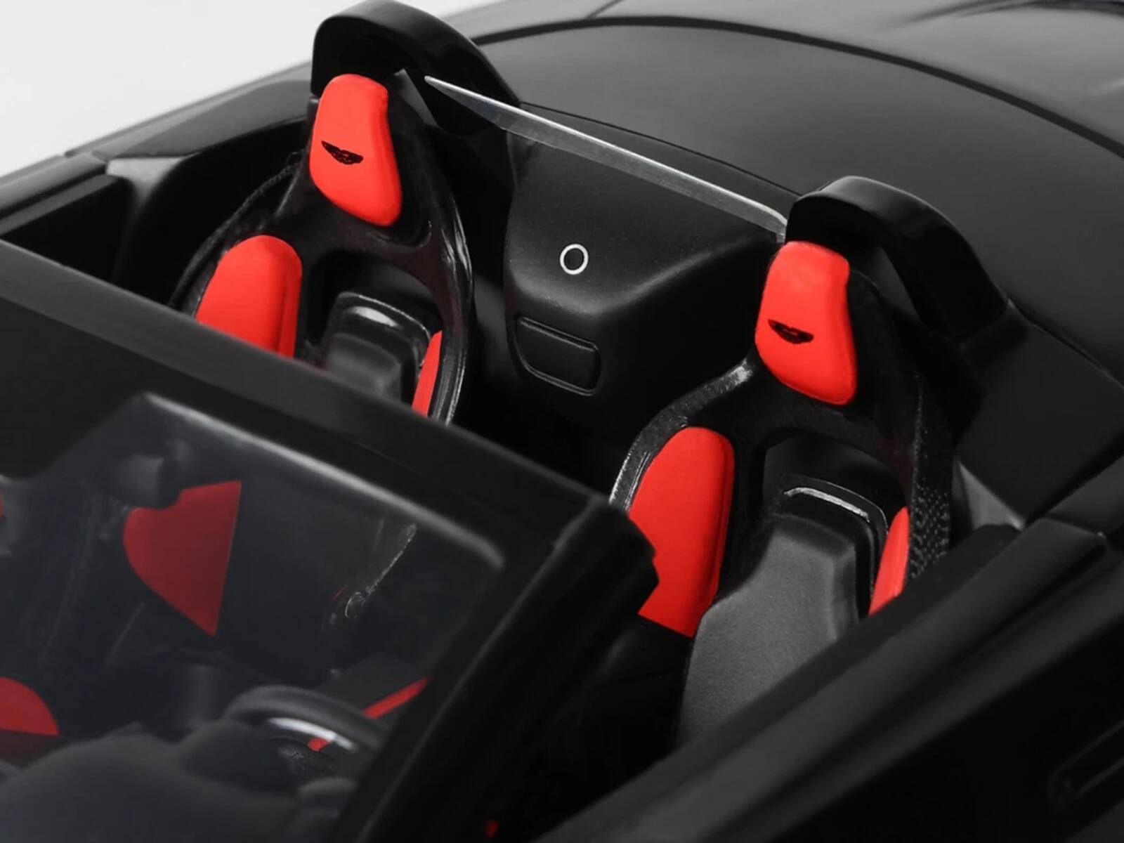Alt View 2. GT Spirit - 2023 Aston Martin V12 Vantage Roadster Onyx Black 1/18 Model Car by GT Spirit.