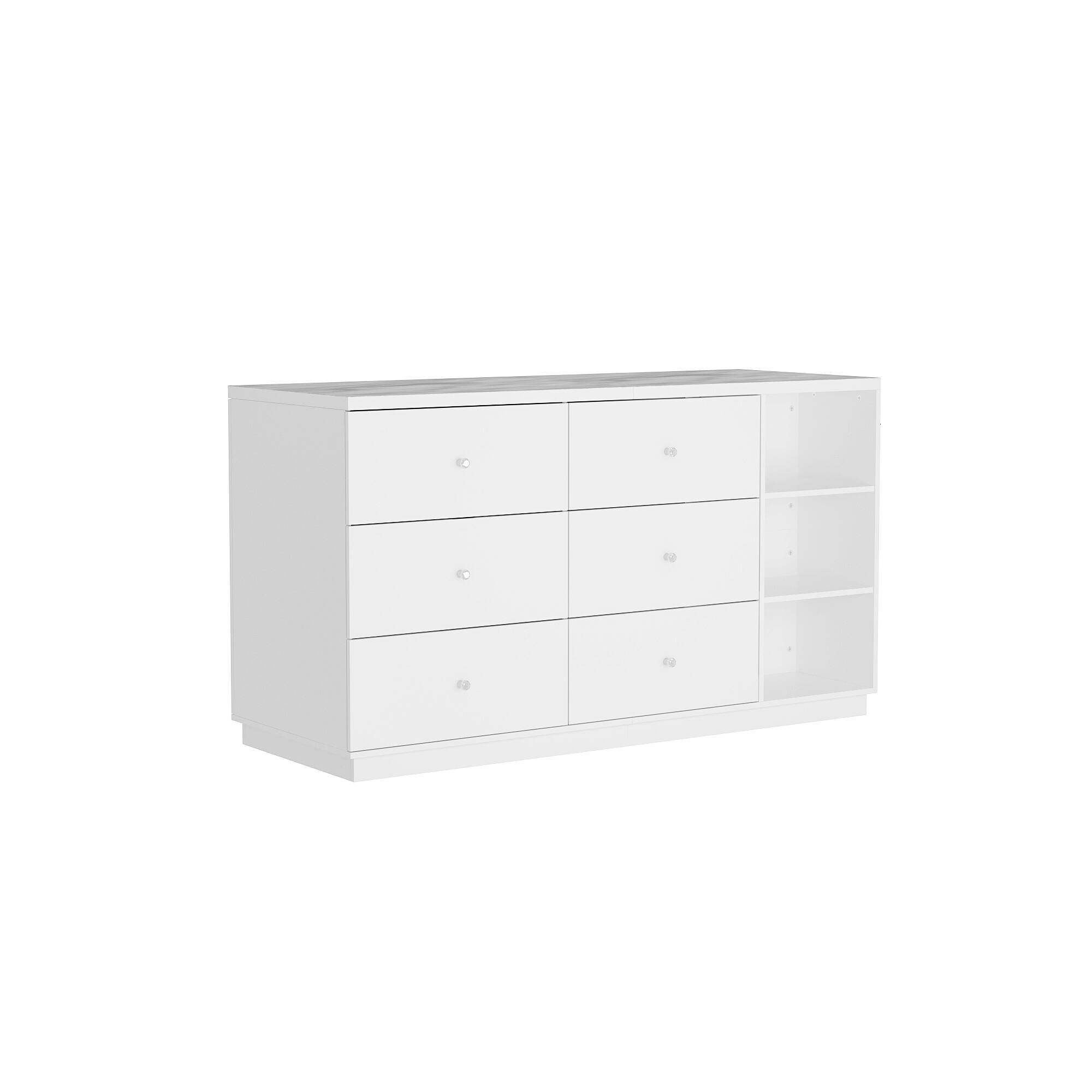 Angle. Famapy - Famapy Modern Kitchen Island & Storage Cabinet: Transform Your Culinary Space - White.