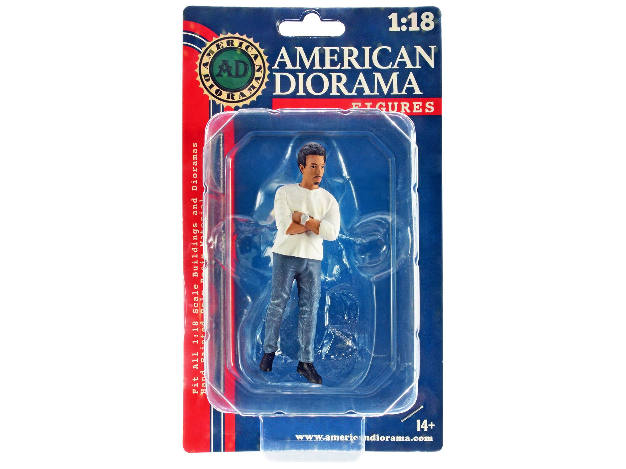 1:18  
AMERICAN DIORAMA  
FIGURES  

1:18 Scale  
Fit All 1:18 Scale Buildings and Dioramas  

www.americandiorama.com  

14+