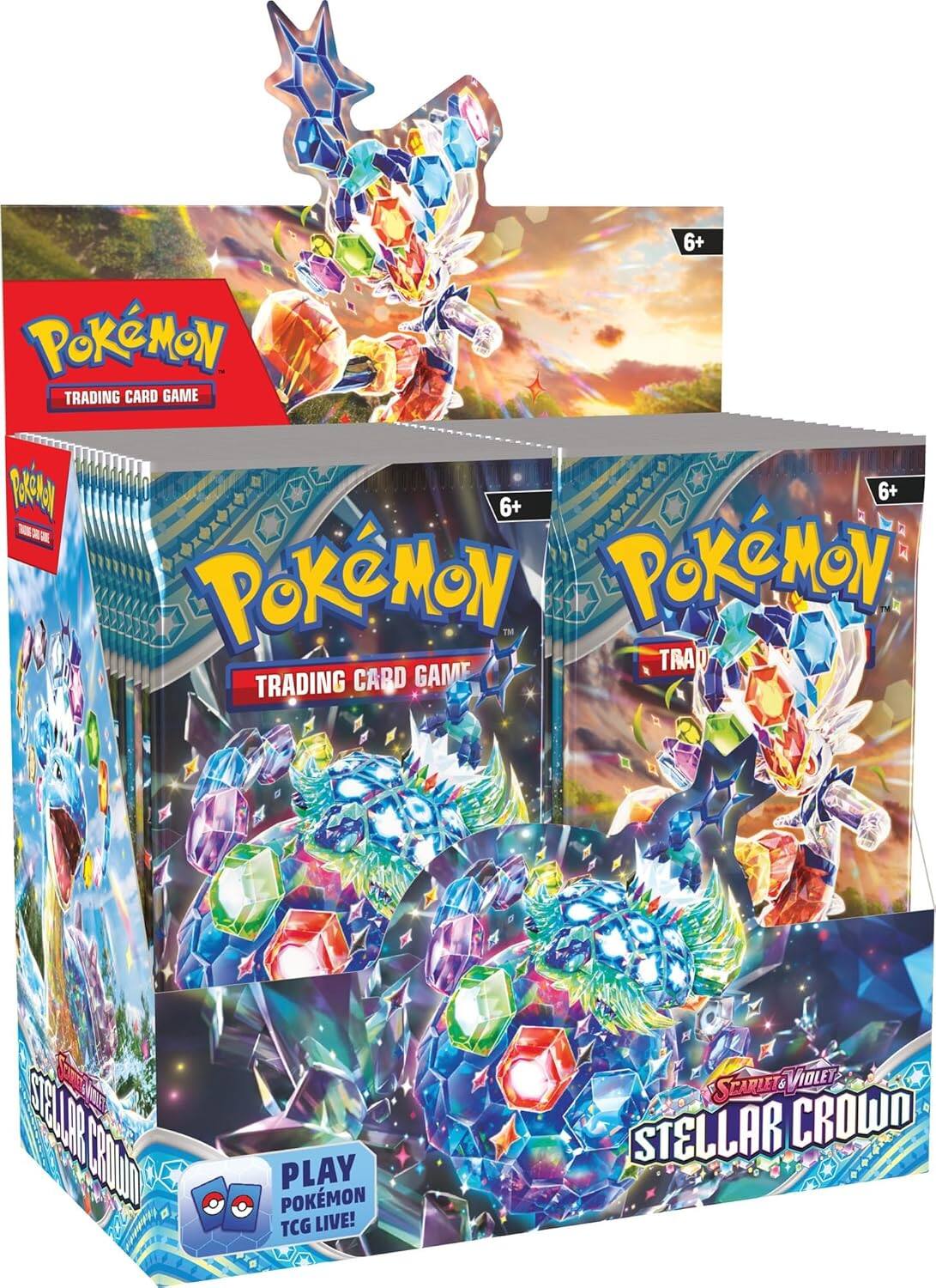 Pokémon Trading Card Game  
6+  
Scarlet & Violet  
Stellar Crown  
Play Pokémon TCG Live!