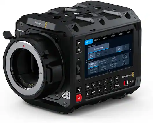 VIEWFINDER
Blackmagic Design
6K FULL FRAME
REC LUTS PRESETS SETUP AUDIO MONITOR RECORD AND QUALITY
CODE RAW
12:1
Blackmagic 1
5:1
Center 3:1
Comitant Quality
6K24
1:2520
6K DCI
Anamorphic
60
3200
RESOLUTION
65 HD Gate
#232
1080 Open
4:3
16:9
1K20
6K
4052
Super16
3:2
4K DCI
21:12
35
4:3
Super 3072
4:2N
Blackmagic Design
000
F3
F2
F1
LOCK
WB
MENU
ISO
H
14
Blackmagic RAW
6K Open Gate
6048 x 4032
Super 16:9
1920 x 1080
4K DCI
4096 x 2160
6K DCI
6048