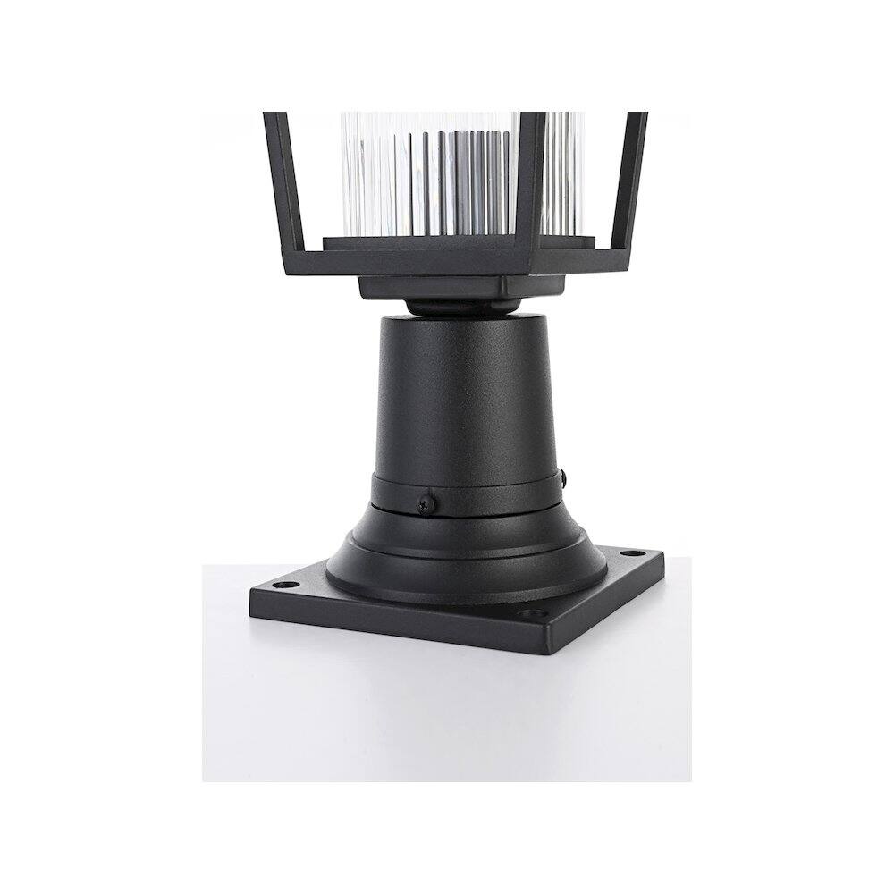 Alt View 1. Elegant Lighting - York 7 inch Outdoor Pendant in Black - Black.