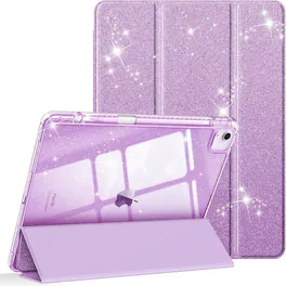 Kitcheniva - Transparent Back Case For iPad Air 13 Inch M3 M2 Slim Design Purple - Glittering Purple