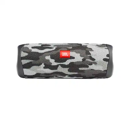 Front. JBL - JBL Flip 5 Portable Waterproof Wireless Bluetooth Speaker - Black Camo.