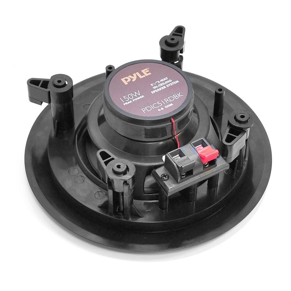 PYLE 5" 2-WAY IN-CELLING SPEAKER SYSTEM  
150W PEAK POWER  
PDICS1RDBK  
4-8 Ω