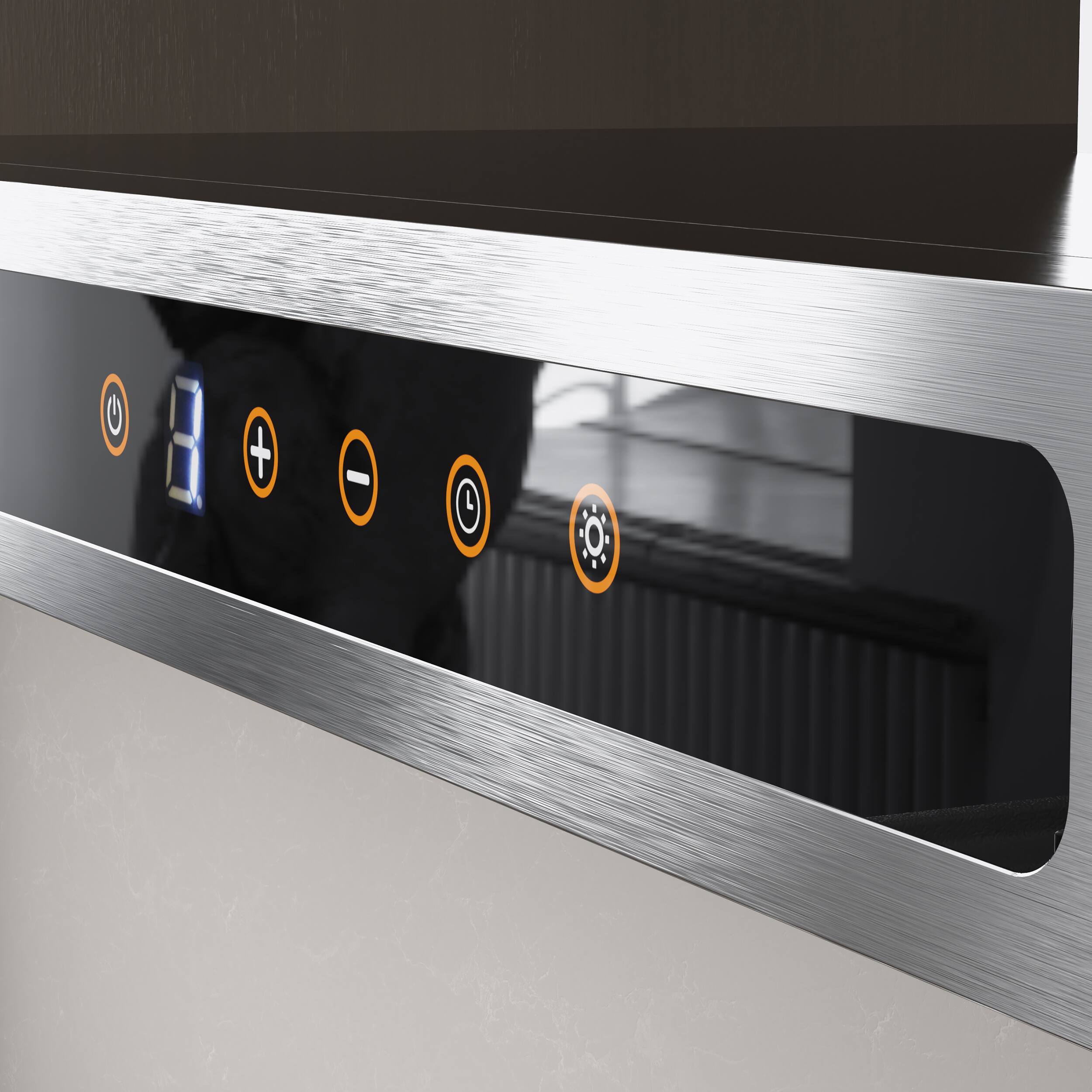 Alt View 1. Jeremy Cass - 30 in. 450 CFM Convertible Wall-Mounted Range Hood - Stainless Steel.