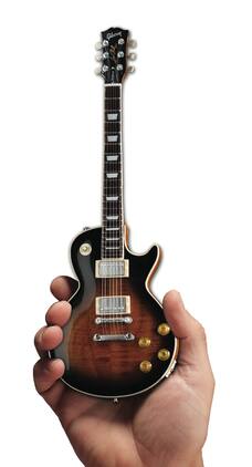 Axe Heaven - Gibson Les Paul Traditional Tobacco Burst Mini Guitar Replica Collectible Display Model