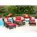 Alt View 9. Hanover - Strathmere Outdoor Reclining Armchair - Crimson Red.