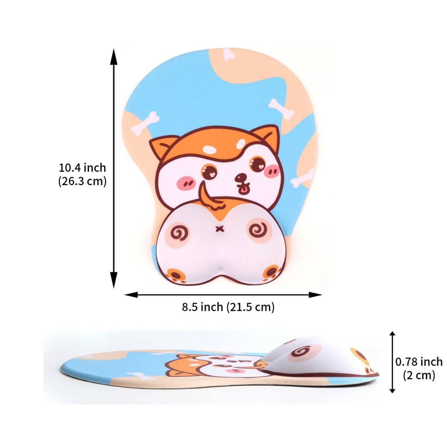 10.4 inch (26.3 cm)  
8.5 inch (21.5 cm)  
0.78 inch (2 cm)