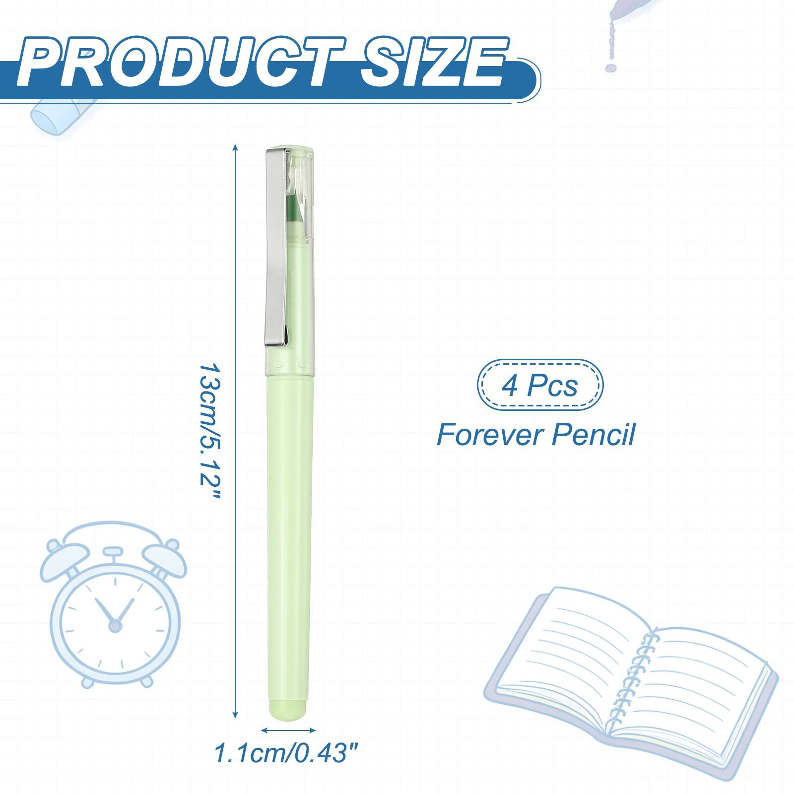PRODUCT SIZE  
13cm/5.12"  
4 Pcs  
Forever Pencil  
1.1cm/0.43"