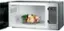 The image features a microwave with a bowl of food inside. The microwave has a digital display and buttons, including a timer and power level. The buttons are labeled with numbers 1 to 9, which correspond to different cooking options, such as cooking time, power level, and defrosting. The microwave also has a turntable for even cooking and a cancel button to stop the cooking process. Additionally, the microwave has a wifi connect feature, which allows users to control it remotely through their smartphones or other devices.