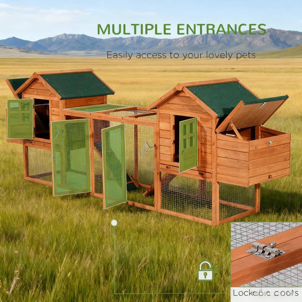 MULTIPLE ENTRANCES  
Easily access to your lovely pets  

Lockbic coots