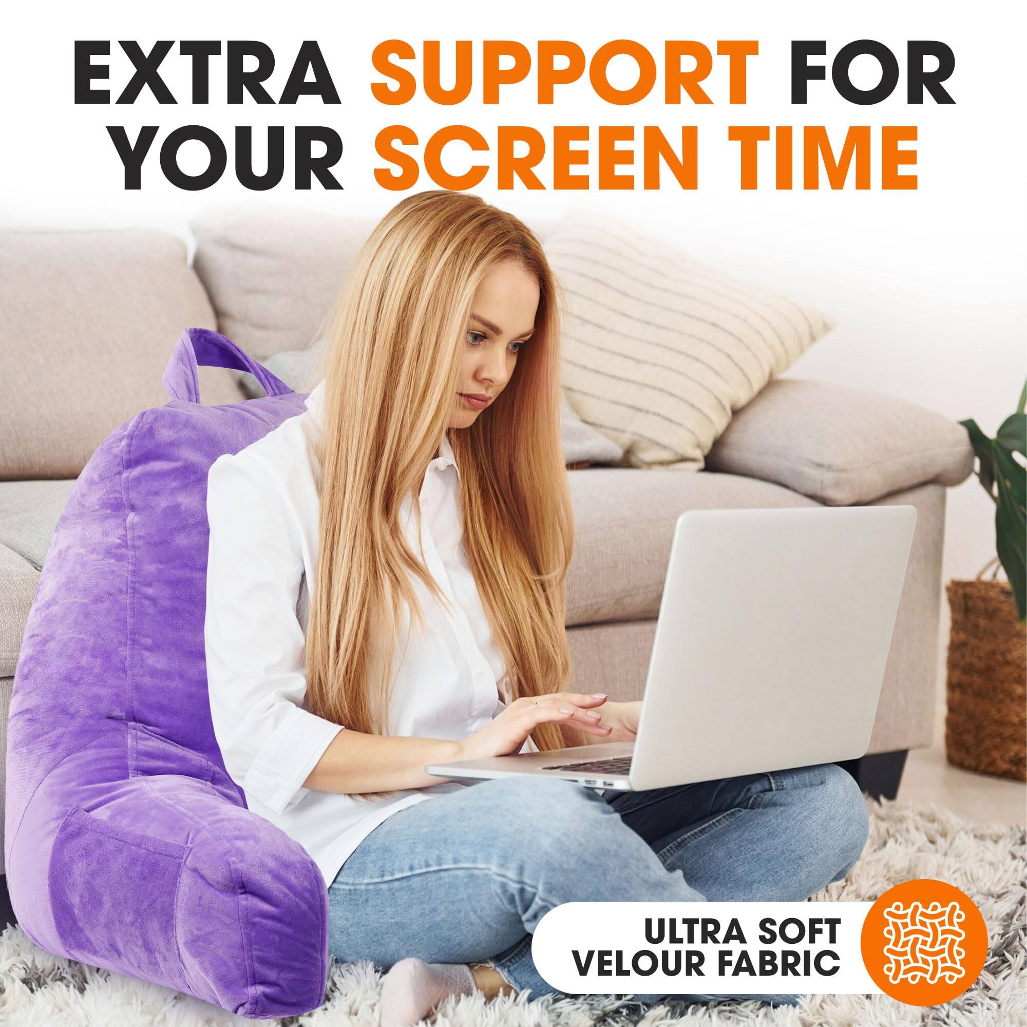 EXTRA SUPPORT FOR YOUR SCREEN TIME

ULTRA SOFT VELOUR FABRIC