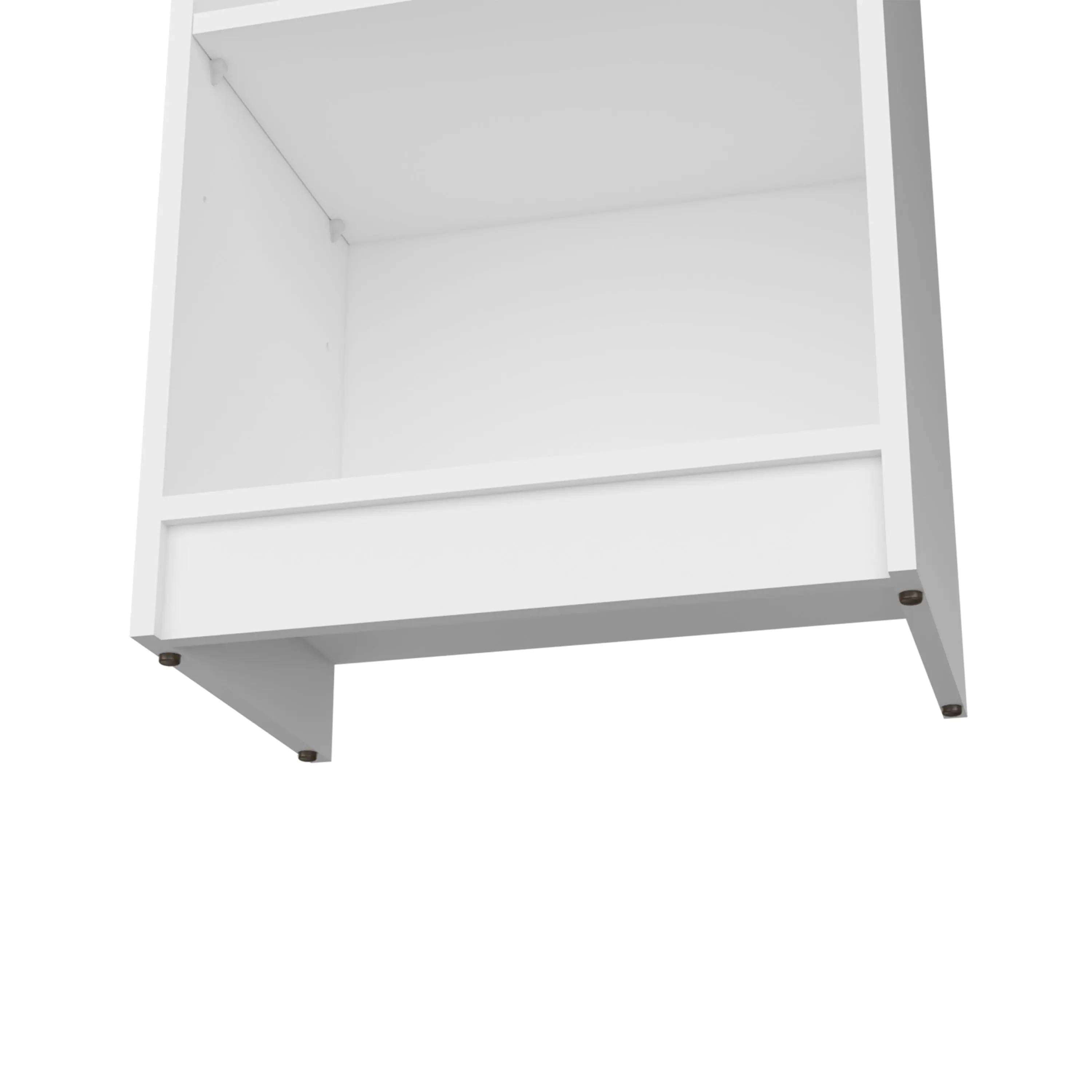 Alt View 2. Depot Eshop - Vinton XS Bookcase Compact Bookshelf with Multiple Shelves - White.