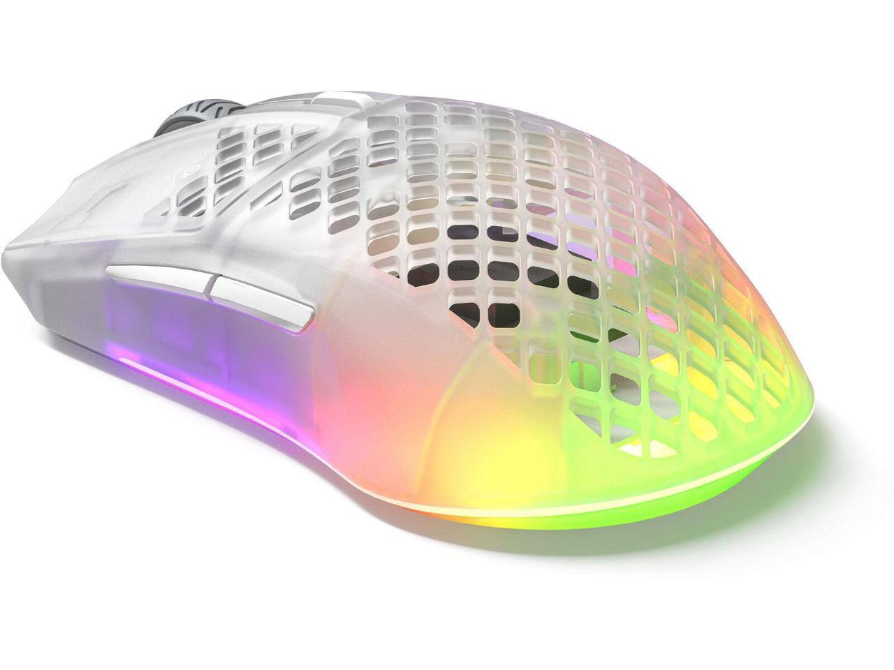 Alt View 8. SteelSeries - Steelseries Aerox 3 Wireless - 18,000 CPI, Ultra-Light, Water Resistant, 200h Battery - Ghost.