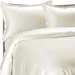 Home Collection - Brielle Home 100% Premium 250 TC Modal Bedding Collection Sateen Duvet Cover 68" x 86" and One 20" x 26" Sham Twin - Cream