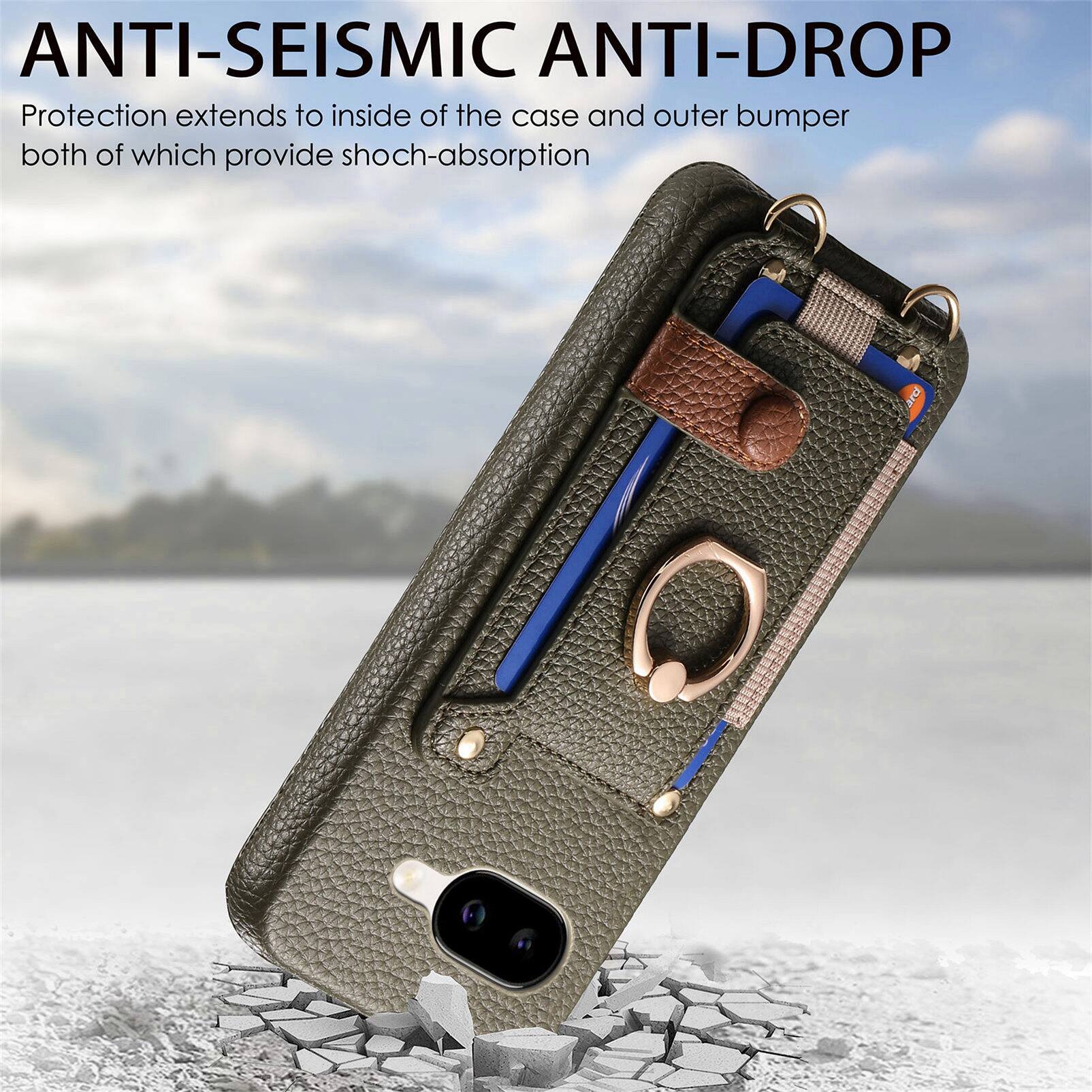 ANTI-SEISMIC ANTI-DROP  
Protection extends to inside of the case and outer bumper both of which provide shock-absorption