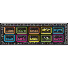 ASHLEY PRODUCTIONS - The Original Fun Mat Mat Runner 15.5 x 47 Character Building - Multicolored