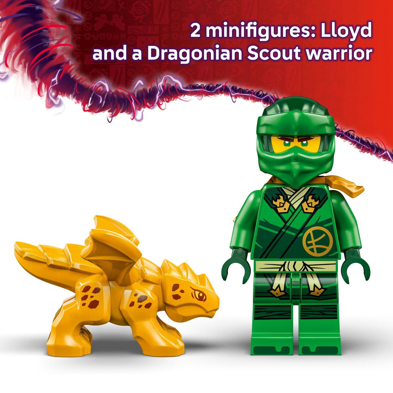 2 Minifigures: Lloyd and a Dragonian Scout Warrior