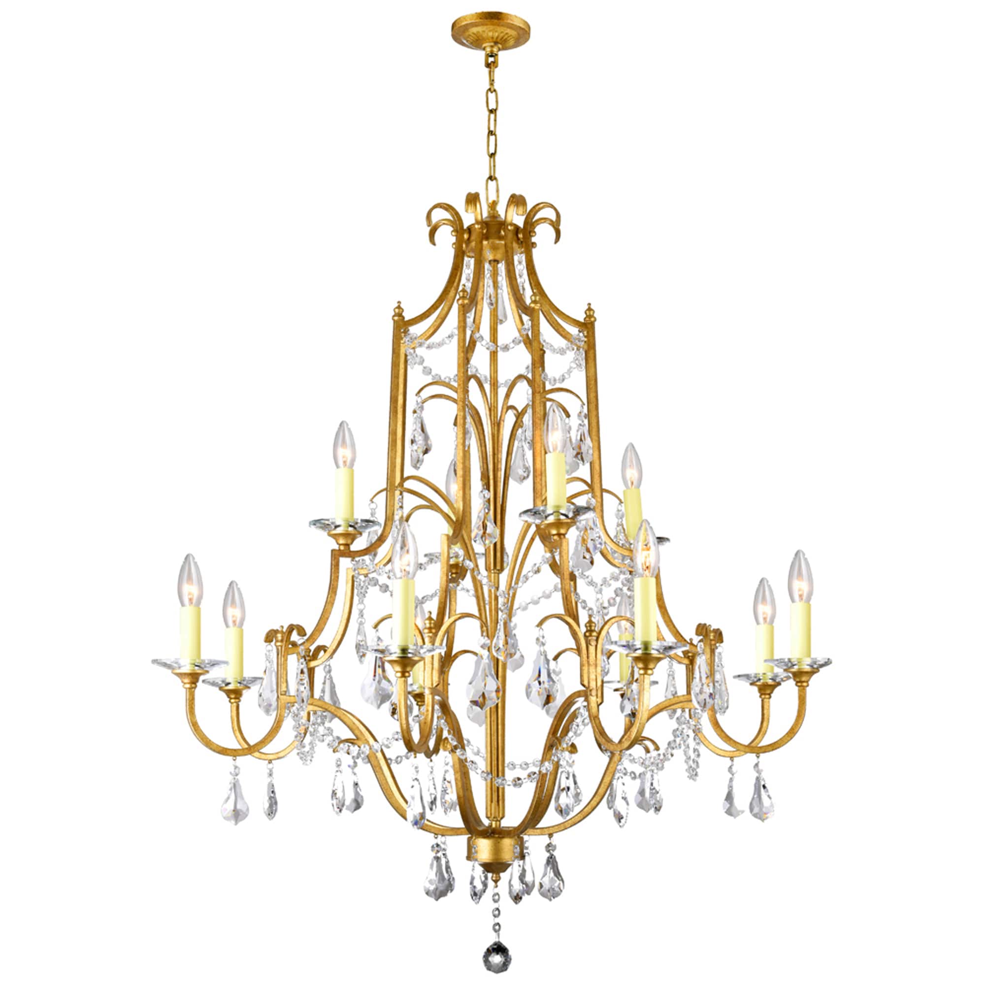 CWI Lighting - Electra 12 Light Up Chandelier With Finish - Oxidized Bronze